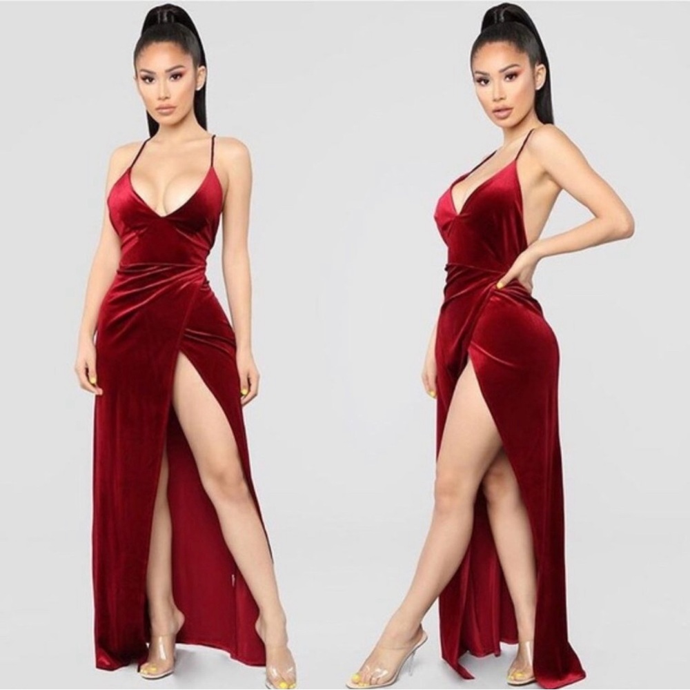 Angelique velvet  maxi dress